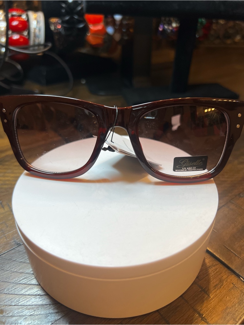 Unbranded Women's Brown Square Sunglasses